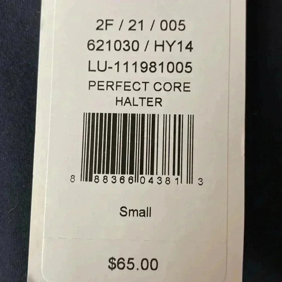 NWT LUCY POWER  WOMENS PERFECT CORE HALTER SIZE SMALL BUILT IN BRA TANK TOP - Picture 5 of 12